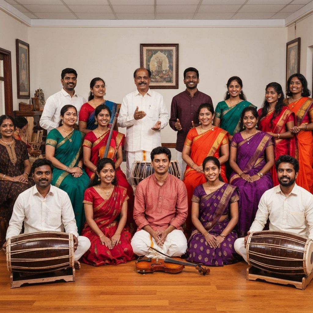 Music students group photo
